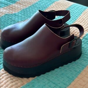 Bryr clog Chonk Teagan oxblood size 10